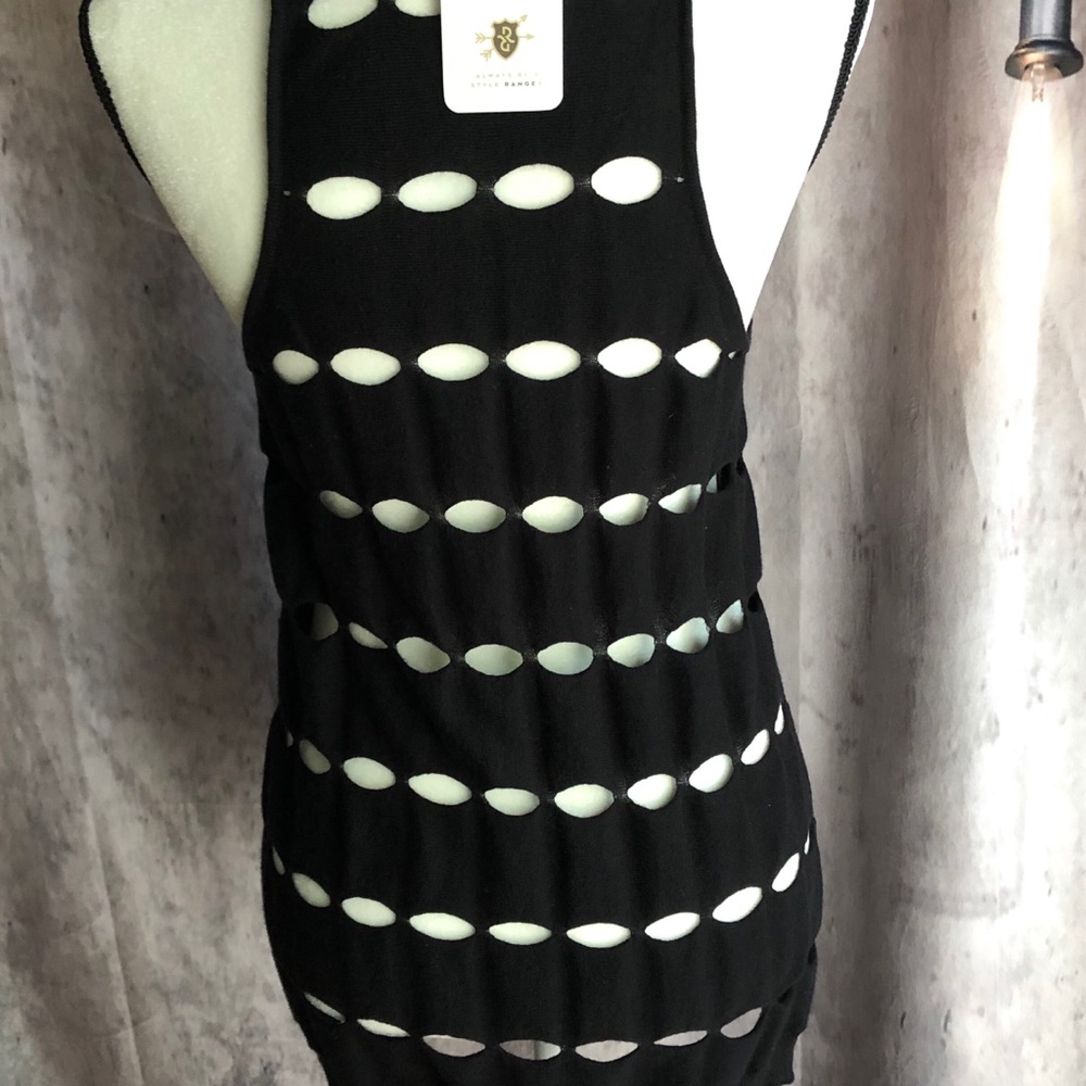 Central Park West, Black dressy boutique tank, S